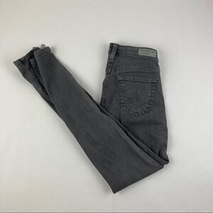 AG Adriano Goldschmied Jeans Womens 24R Gray The Zi8p Skinny Zipper jean